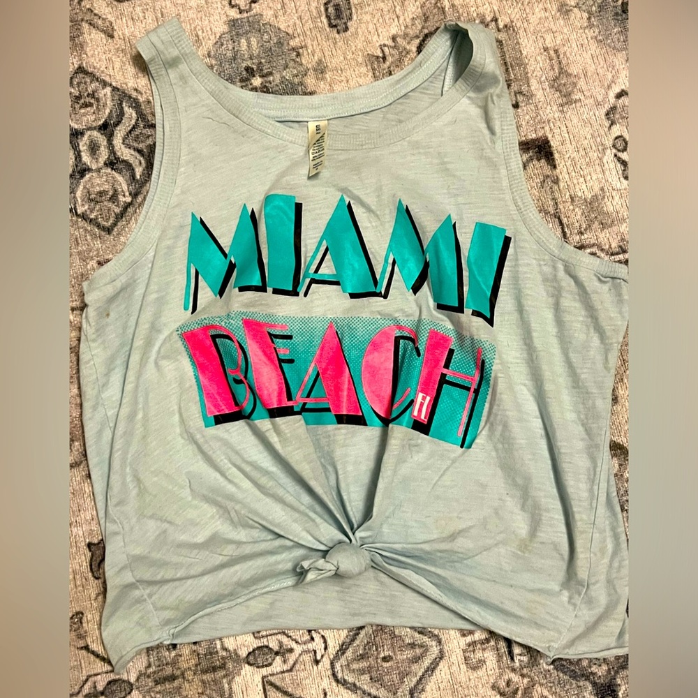Miami Beach tank, purchased (guess where) on Miami Beach!!